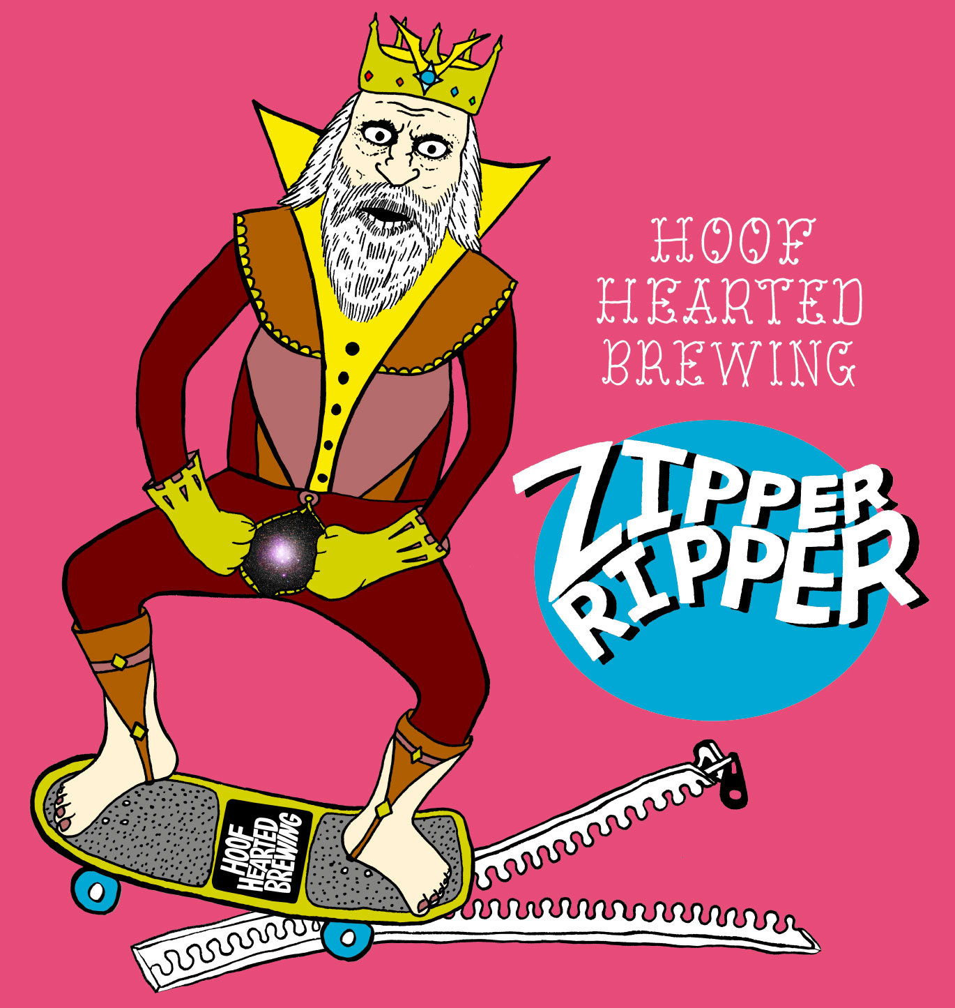 Zipper Ripper Double IPA Hoof Hearted Brewing